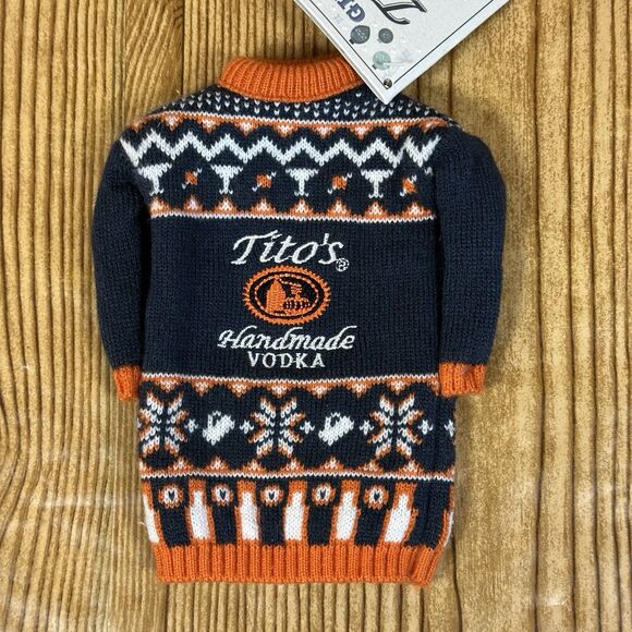 NEW Tito's Vodka Bottle Sweater Fits 750mL &‎ L Bottles Set Of 2 - Picture 8 of 13